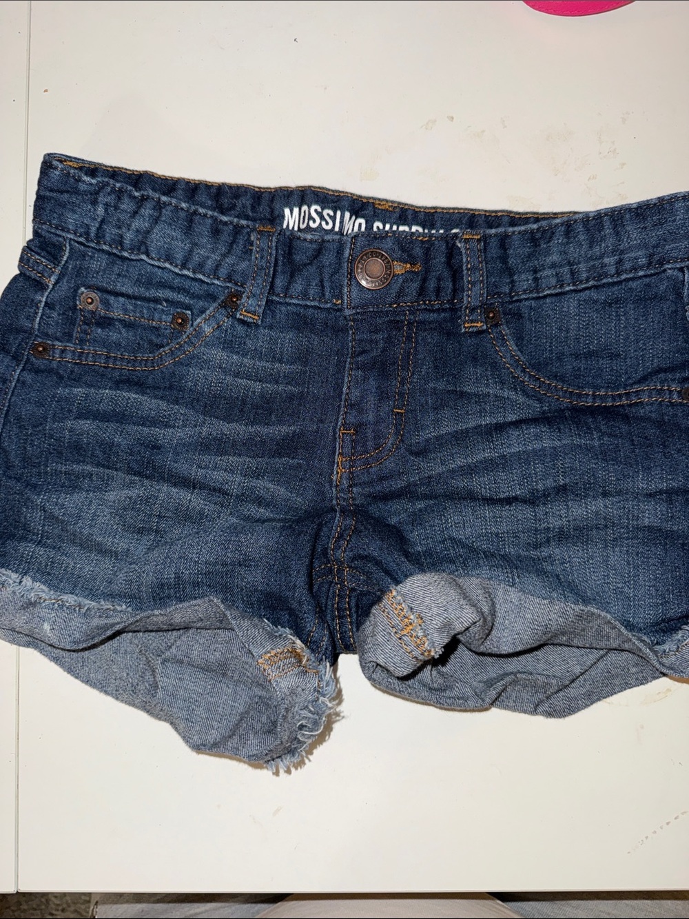 Mossimo Supply Co. Dark Blue Rolled Hem Girls' Denim Shorts
